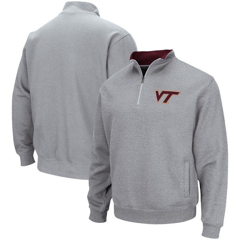 Men's Colosseum Heathered Gray UCLA Bruins Tortugas Team Logo Quarter-Zip Jacket, Size: 3XL, Grey Product Image