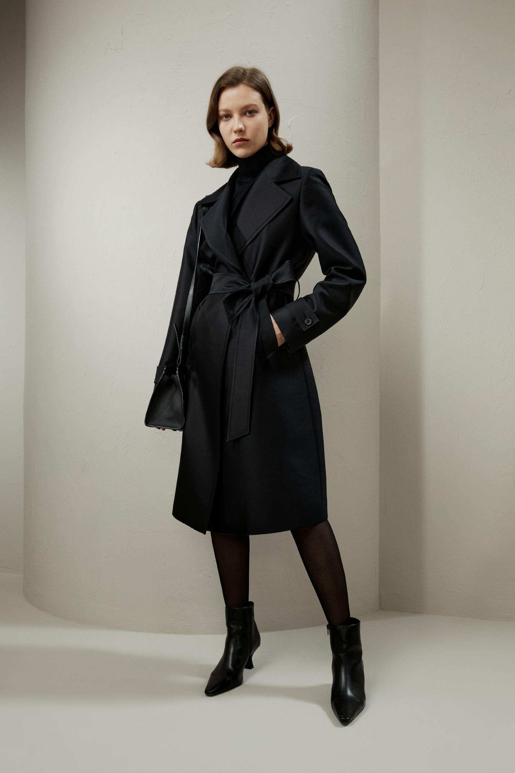Silk-Wool Mixed Trenchcoat Product Image