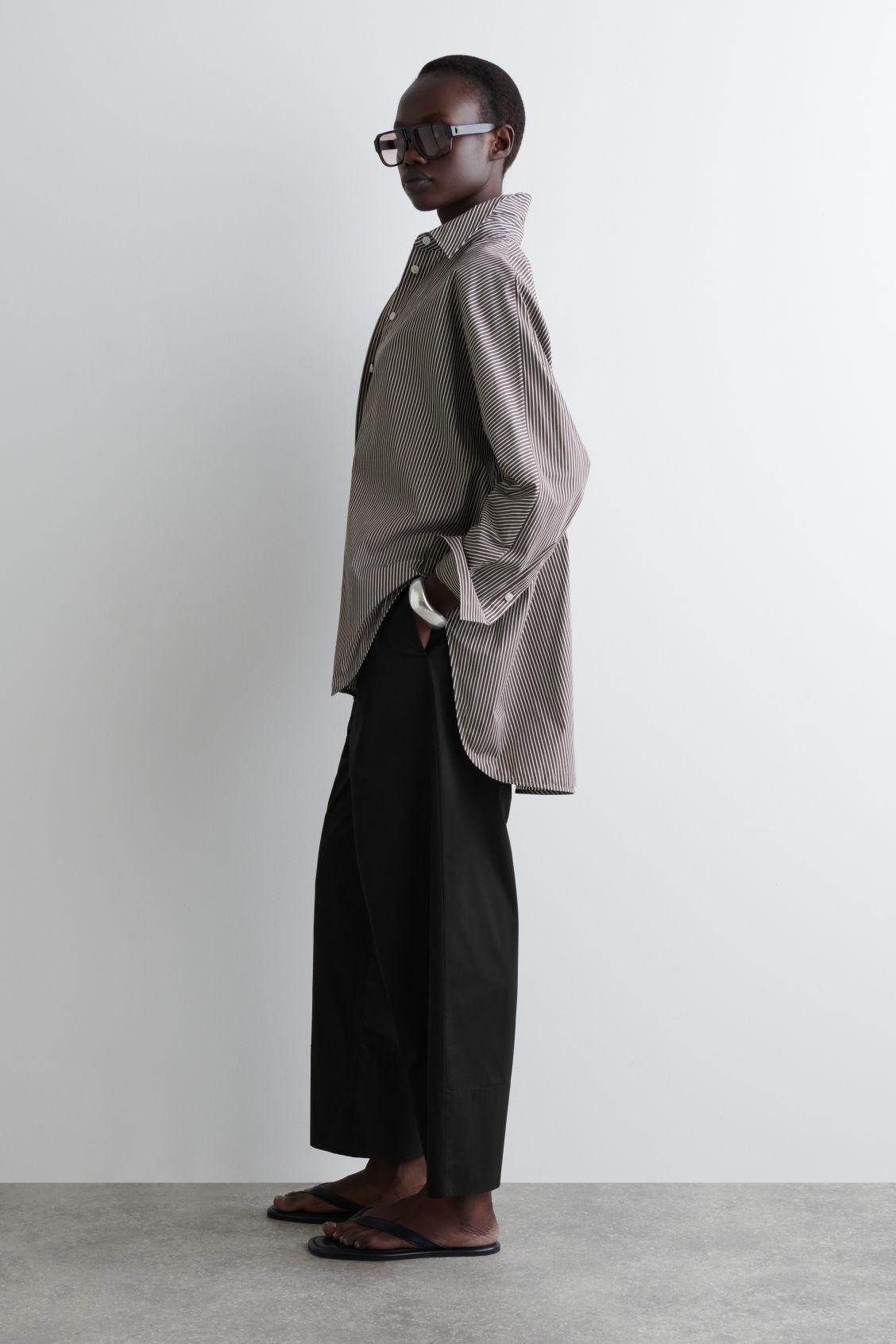 DRAWSTRING COTTON PANTS Product Image