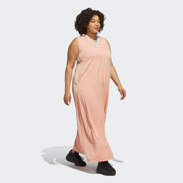 Womens adidas Tiro Cut 3-Stripes Soft Mesh Long Dress (Plus Size) Product Image