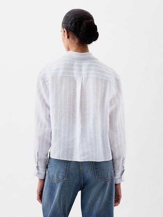 Organic Cotton Poplin Cropped Shirt Product Image