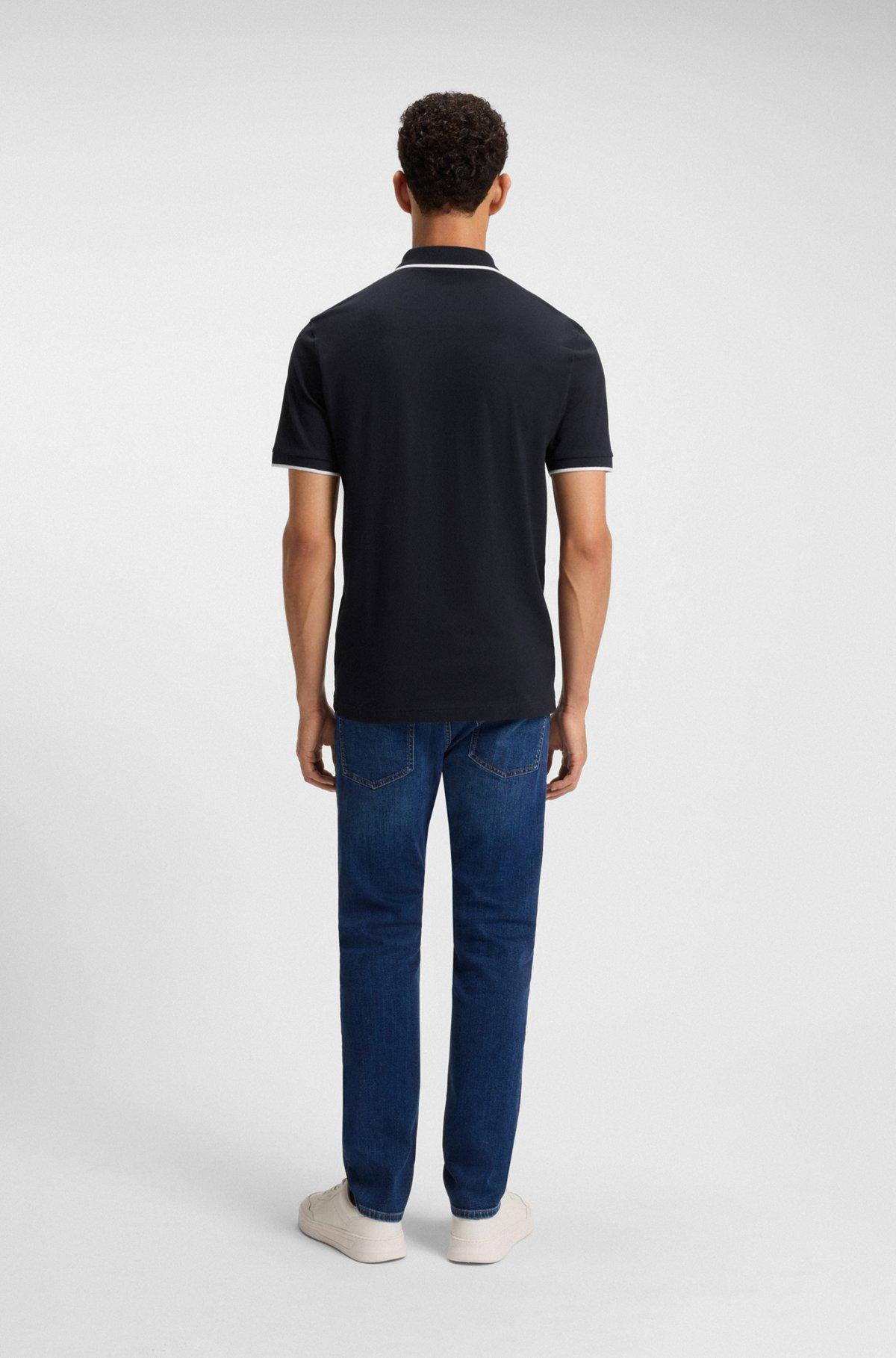 Slim-fit polo shirt in stretch-cotton piqué Product Image