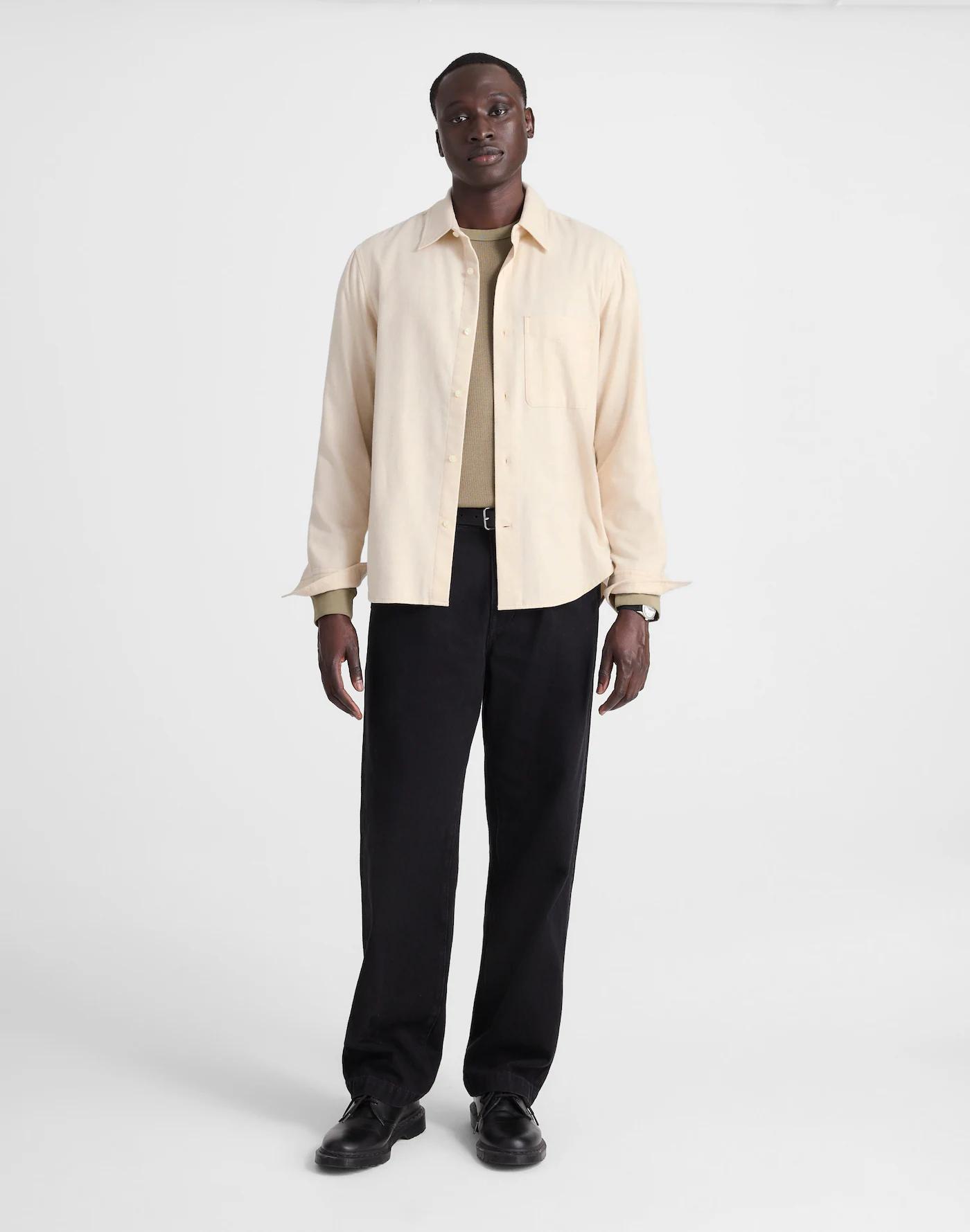 Lightweight Flannel Button-Up Shirt Product Image