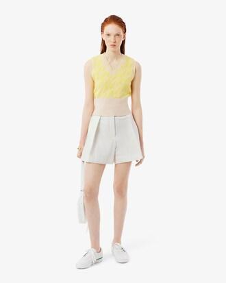 Runway Pleated Wool Bermuda Shorts Product Image