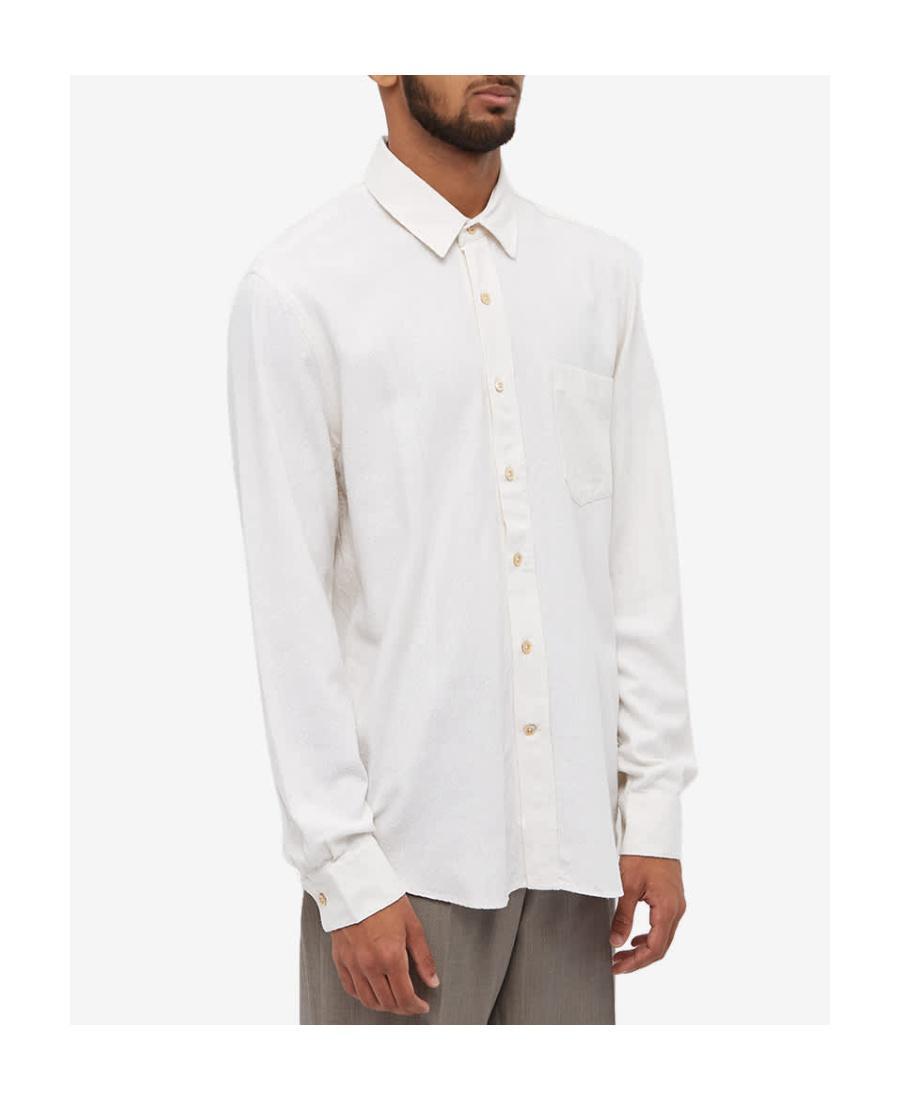 OUR LEGACY Long-sleeved Classic Shirt In White Product Image