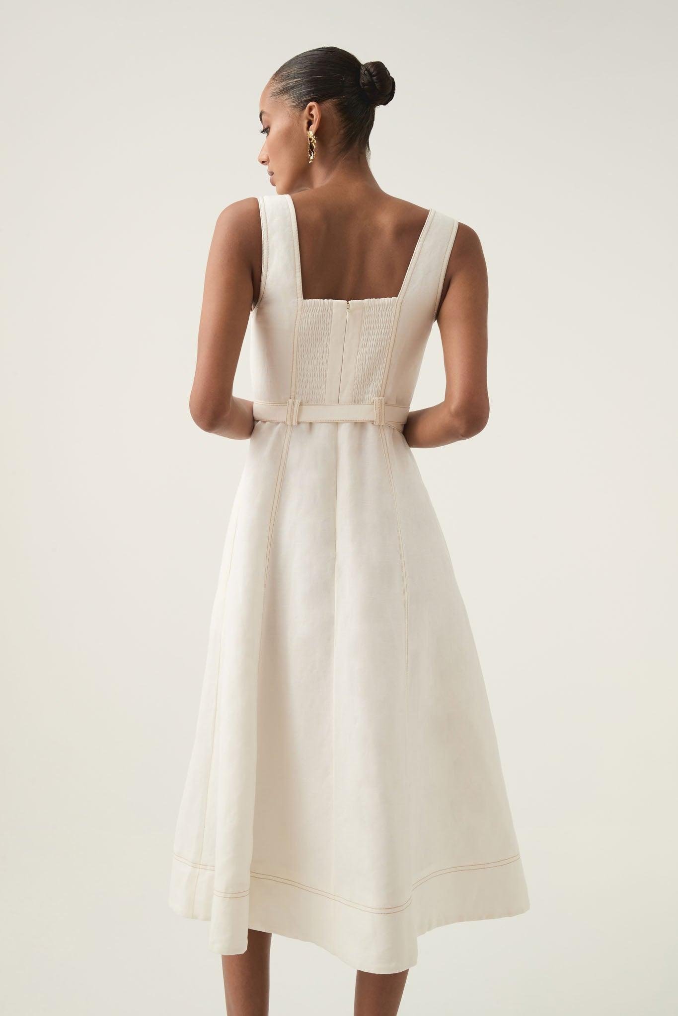 Mariel Trapeze Midi Dress Product Image