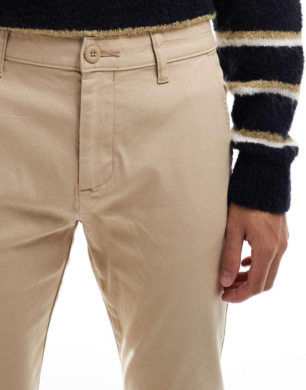ASOS DESIGN Essential skinny chinos in beige Product Image