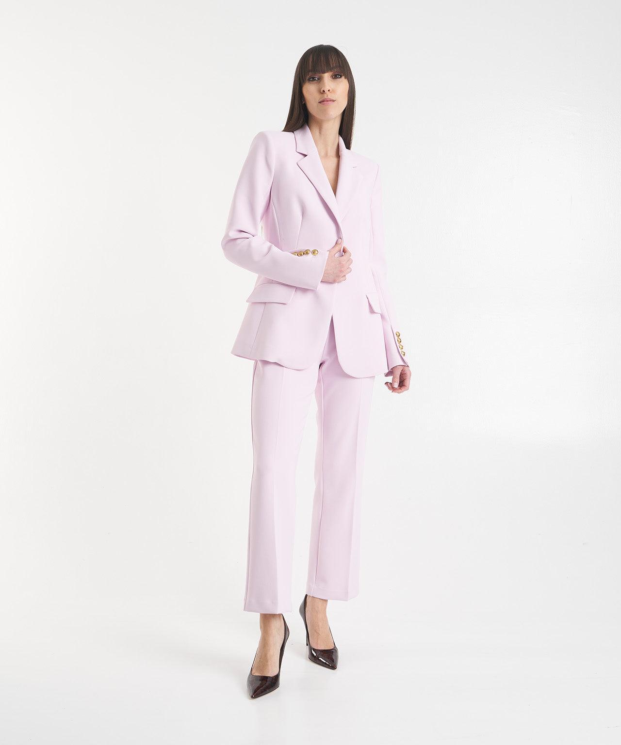 Single-breasted blazer in crepe Product Image