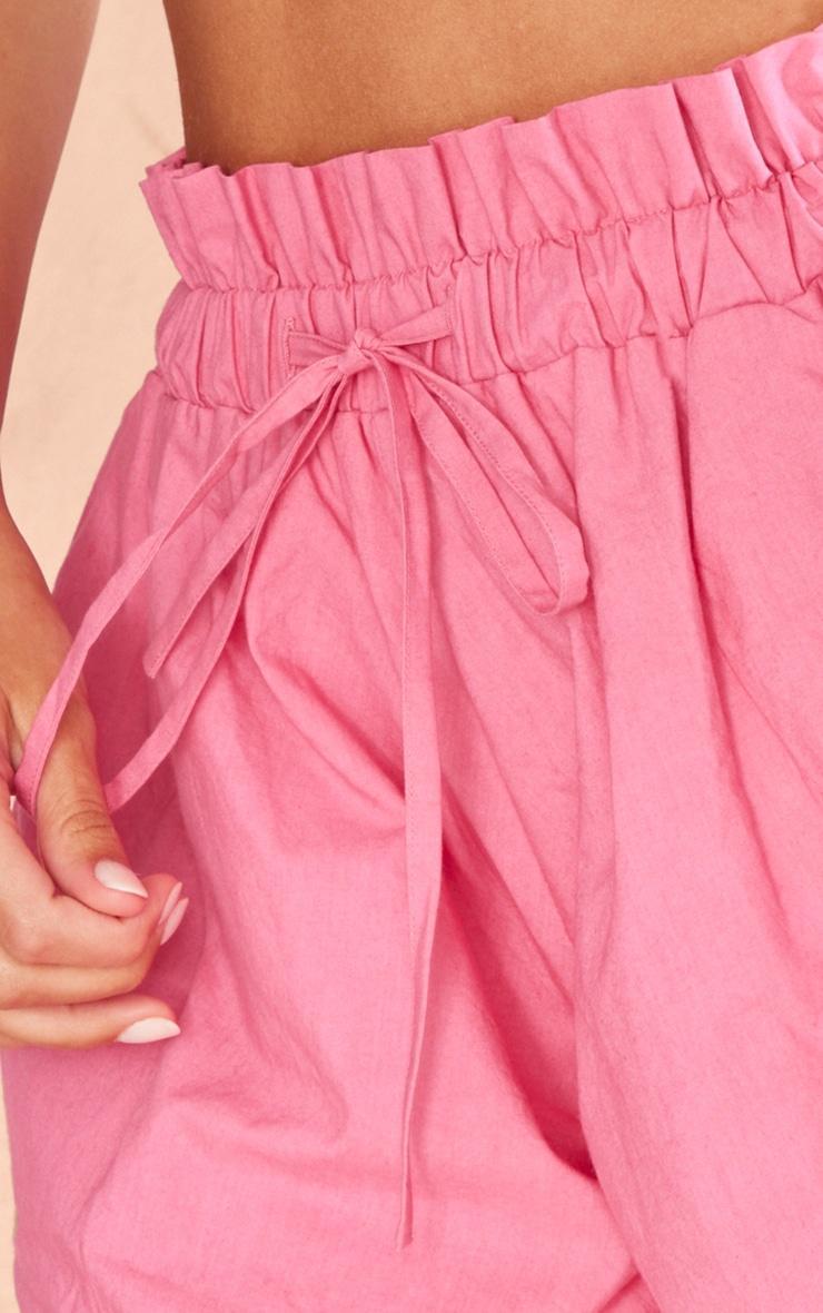 Pink Cotton Puffball Mini Shorts Product Image