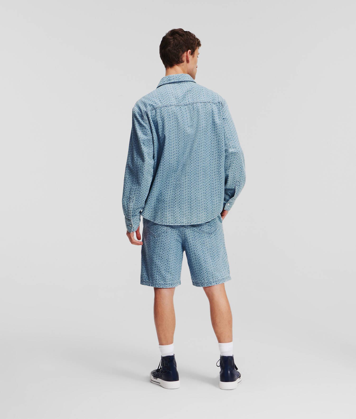 ALL-OVER KARL LOGO DENIM SHIRT Product Image