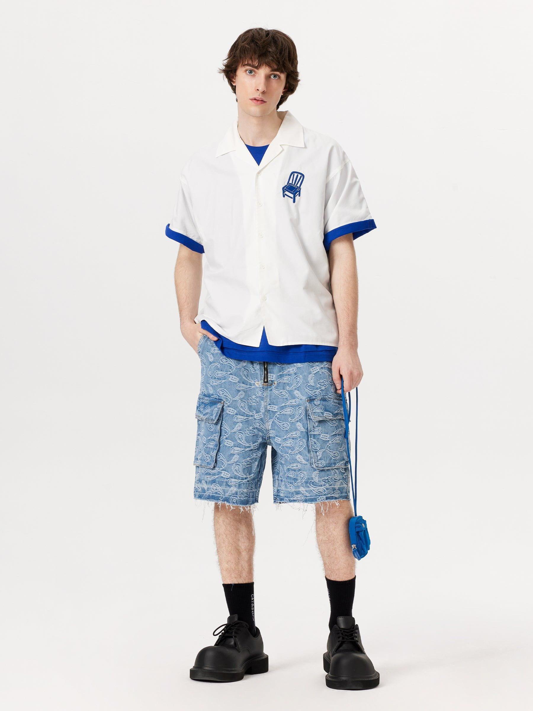 Aelfric Eden Bandana Jacquard Washed Jorts Product Image