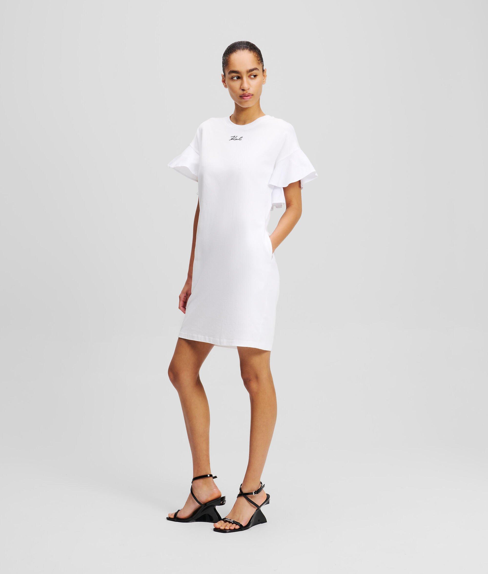 FABRIC MIX T-SHIRT DRESS Product Image