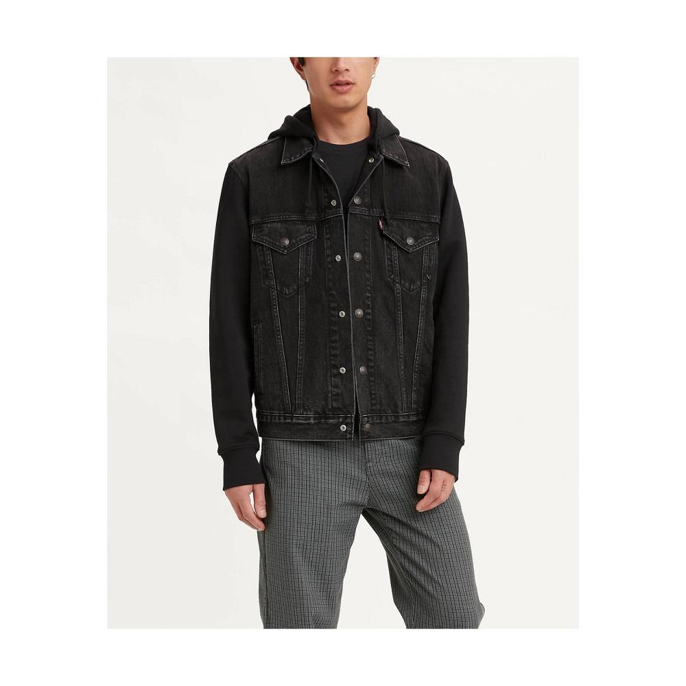 Levis Hybrid Hoodie V Denim Trucker Jacket Product Image