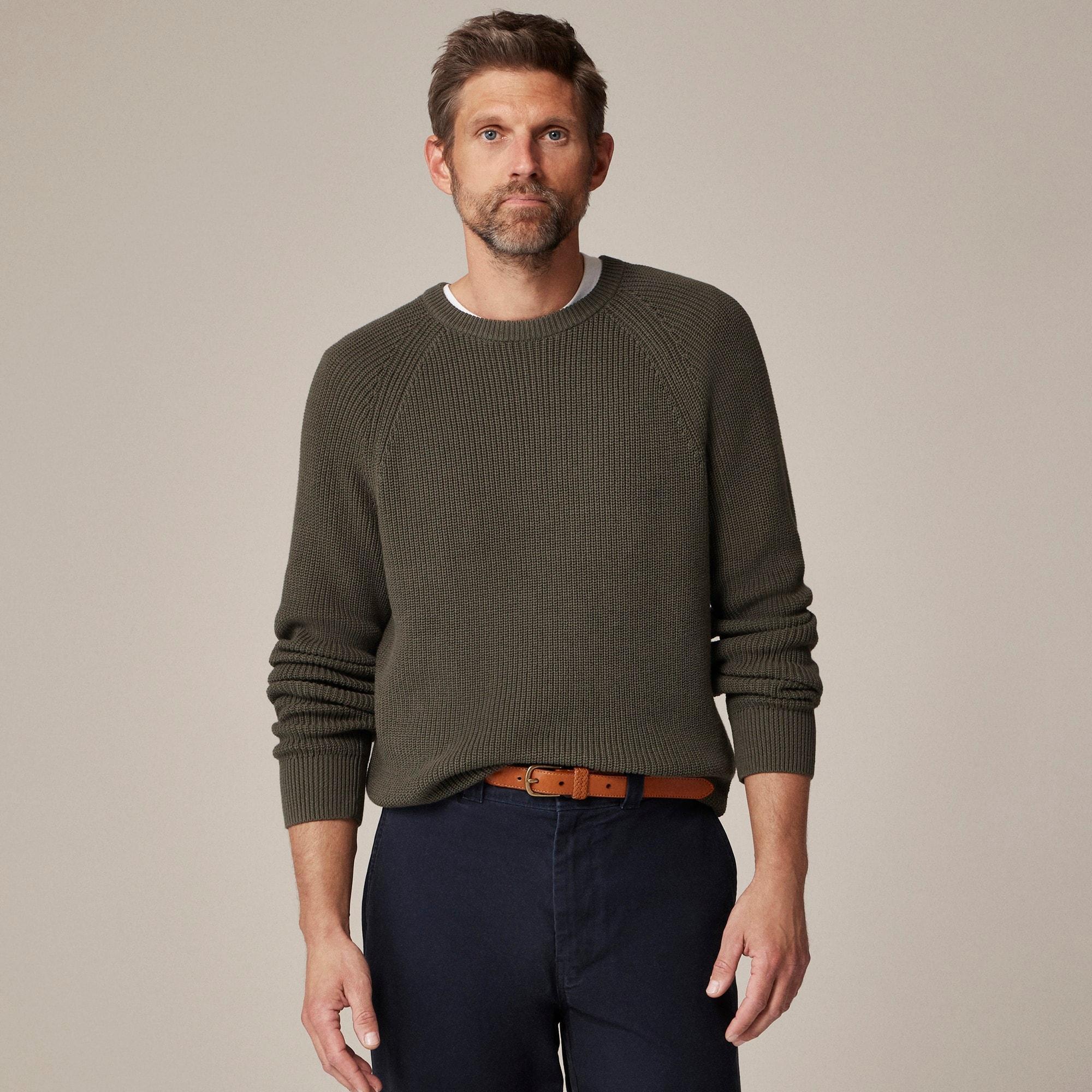 Heritage cotton ribbed sweater Product Image