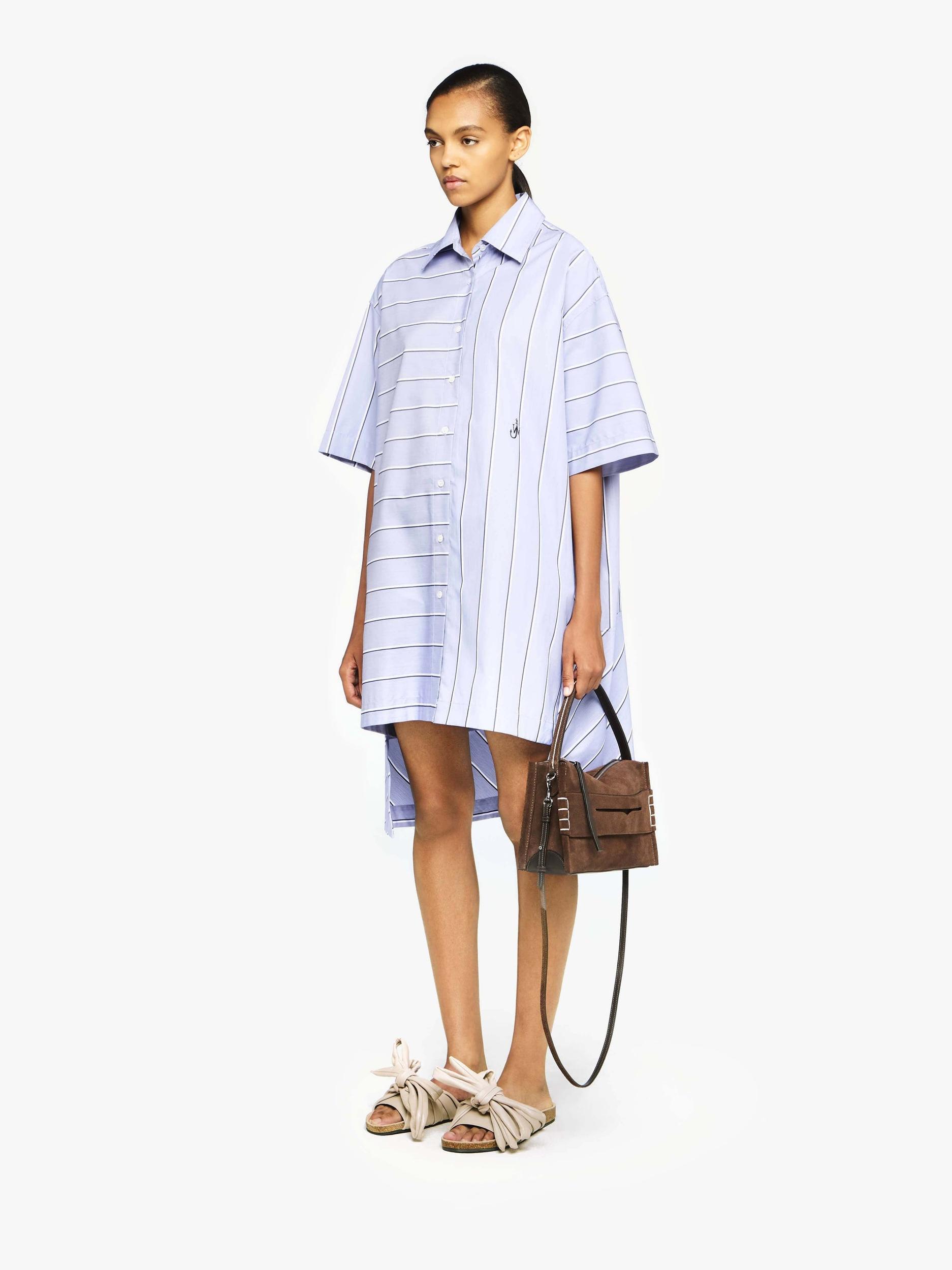 STEPPED HEM SHIRT DRESS Product Image