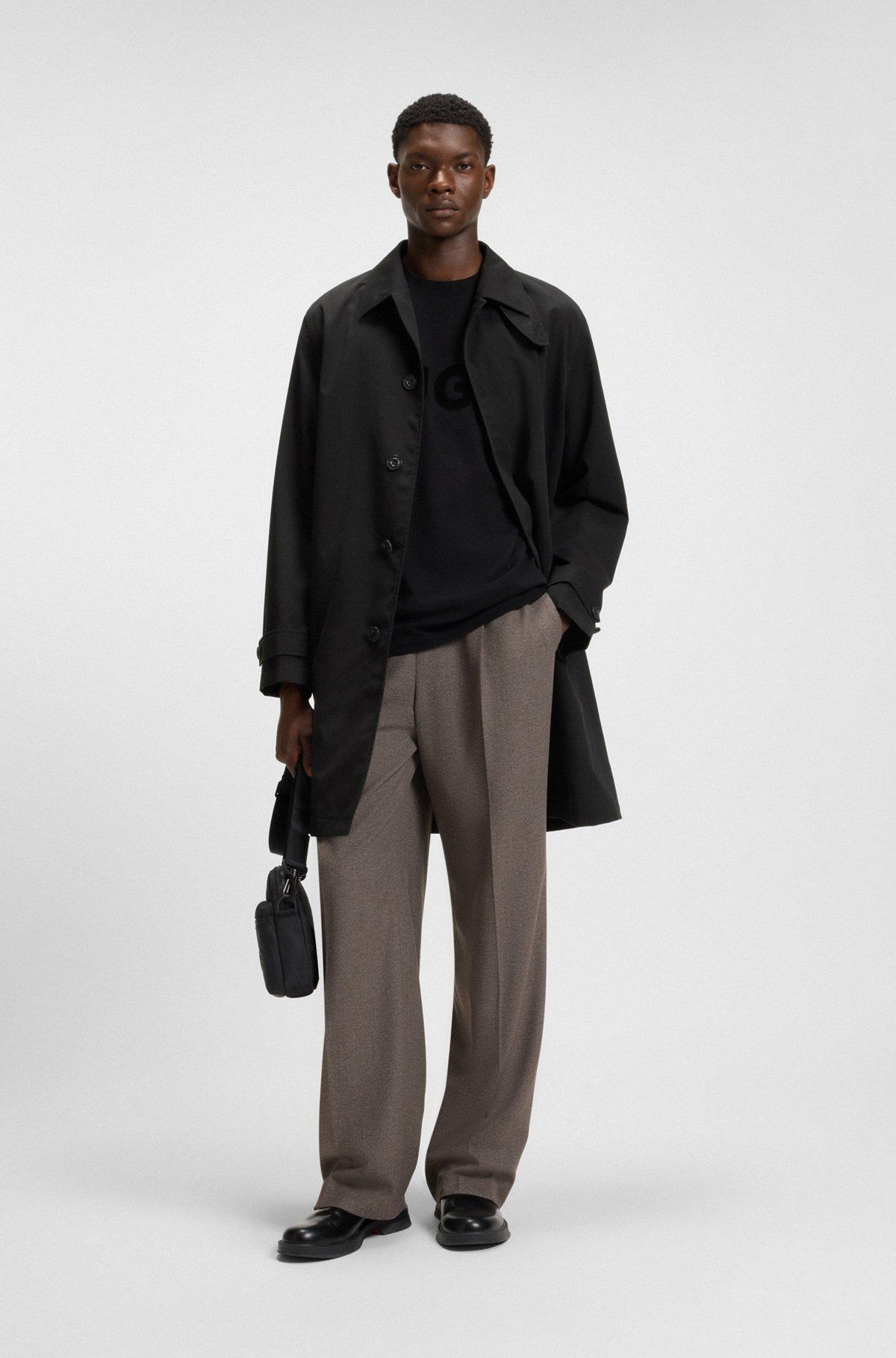 Regular-fit coat in water-repellent fabric Product Image