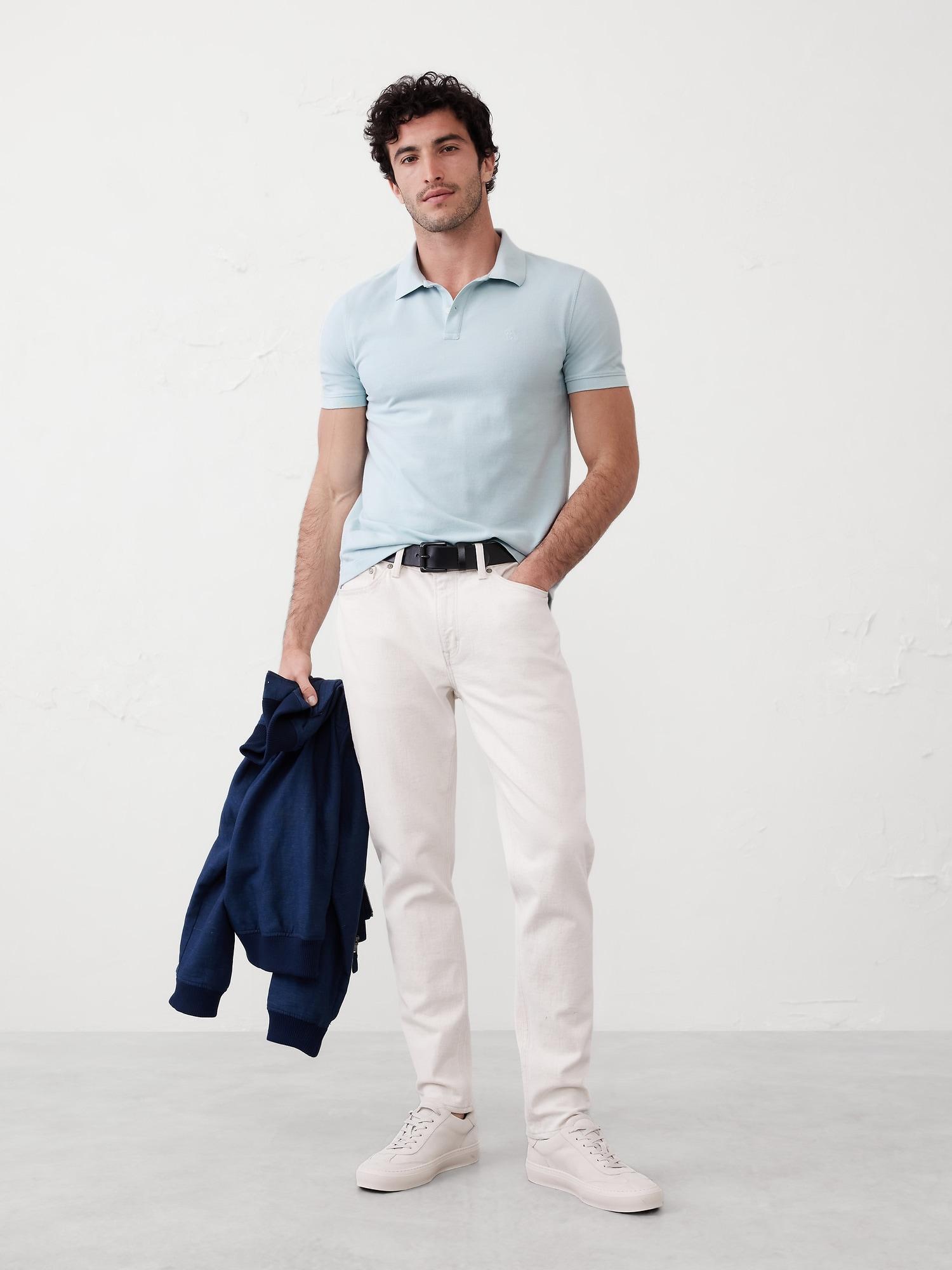 Slim Cotton Pique Polo Product Image