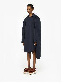 ASYMMETRIC CAPE TRENCH COAT in blue | JW Anderson US  Product Image