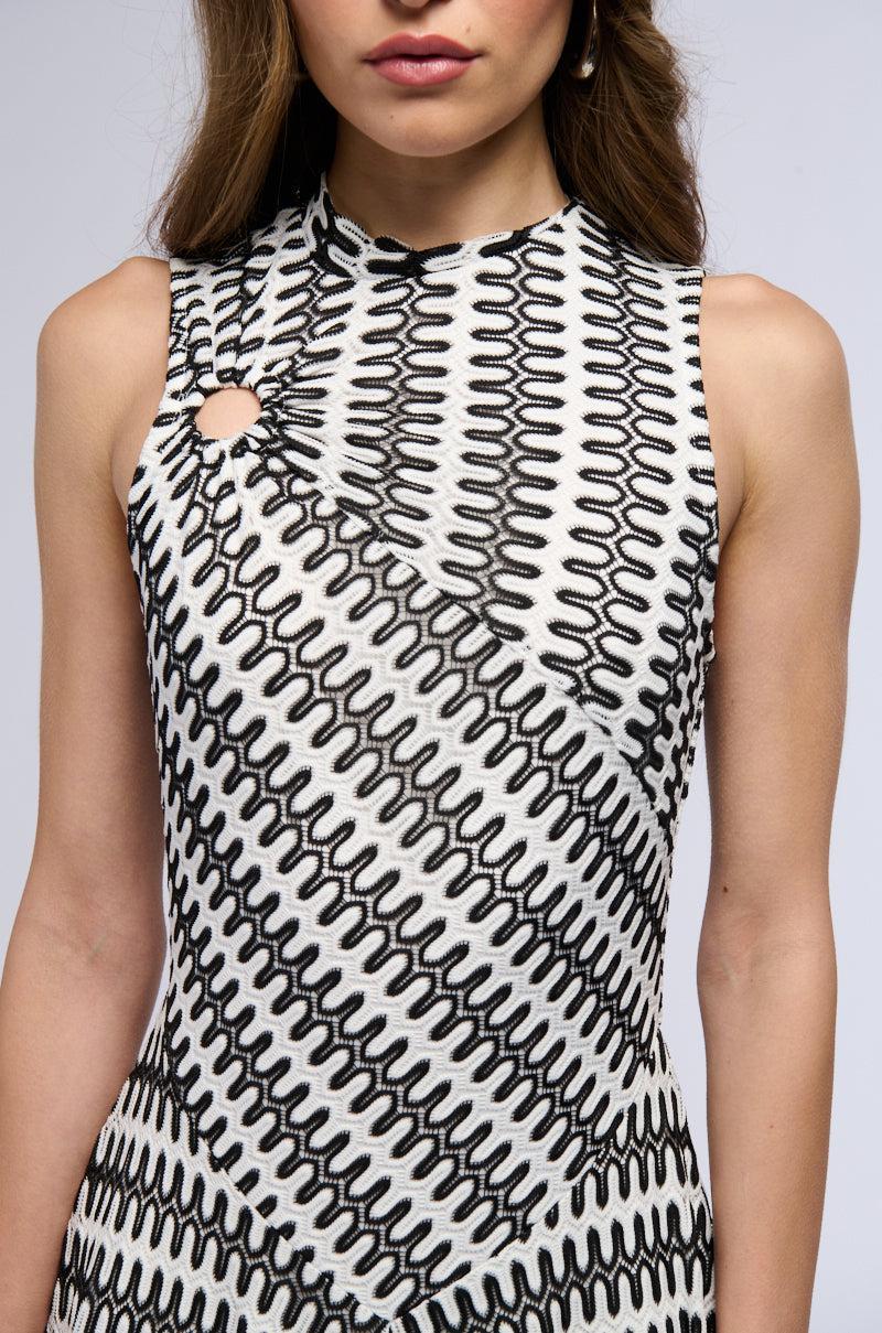 SWEET AND SOPHISTICATED CROCHET MAXI DRESS Product Image