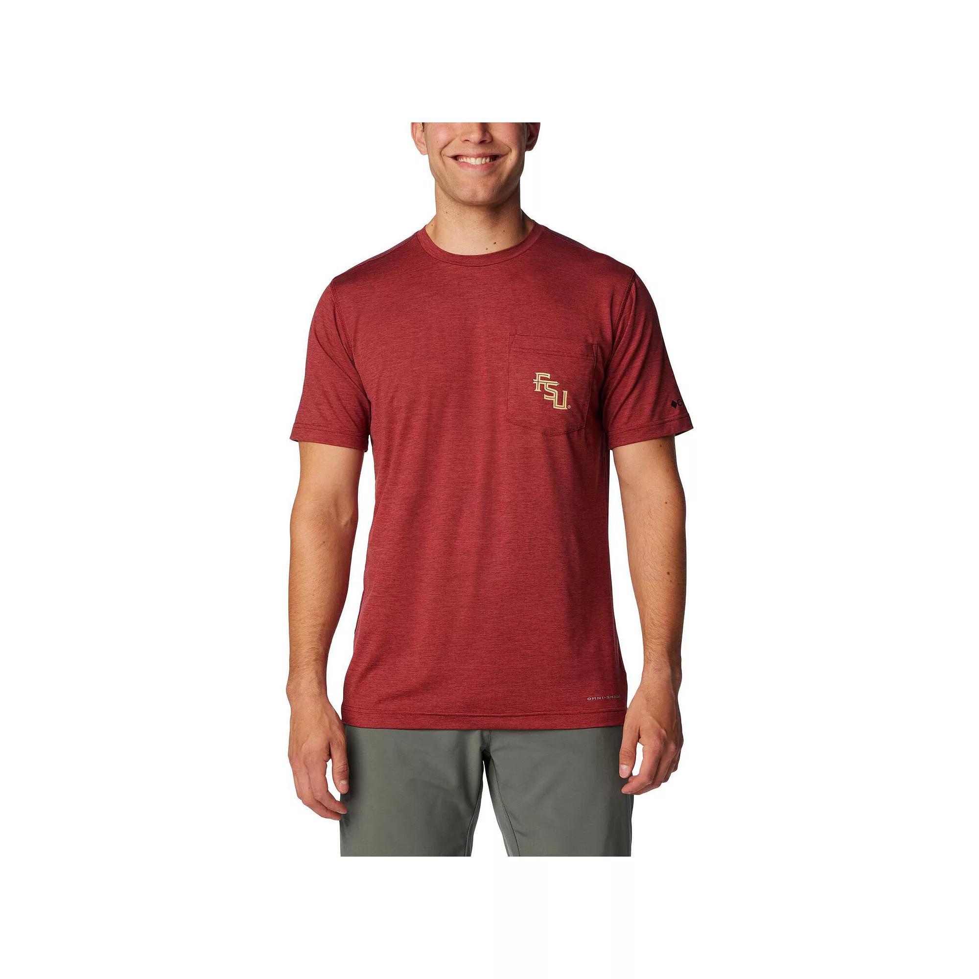 Men's Columbia Garnet Florida State Seminoles Tech Trail Omni-Wick T-Shirt, Size: 2XL, Red Product Image