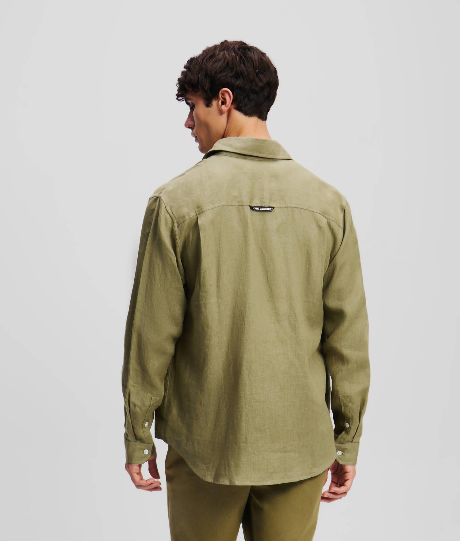 KL MONOGRAM LINEN SHIRT Product Image