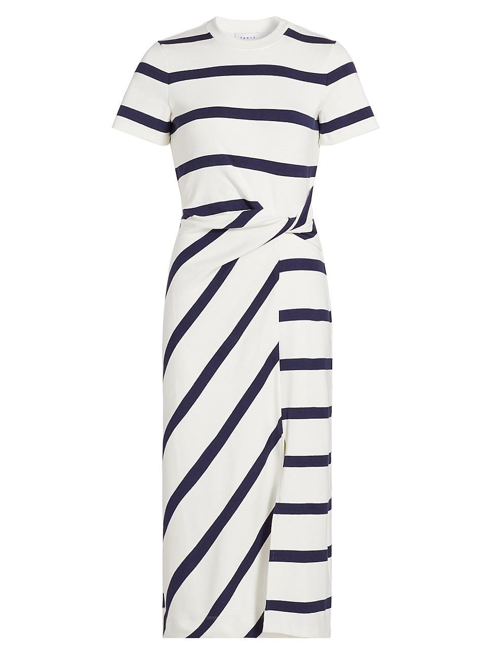 Womens Cody Striped Short-Sleeve Dress Product Image