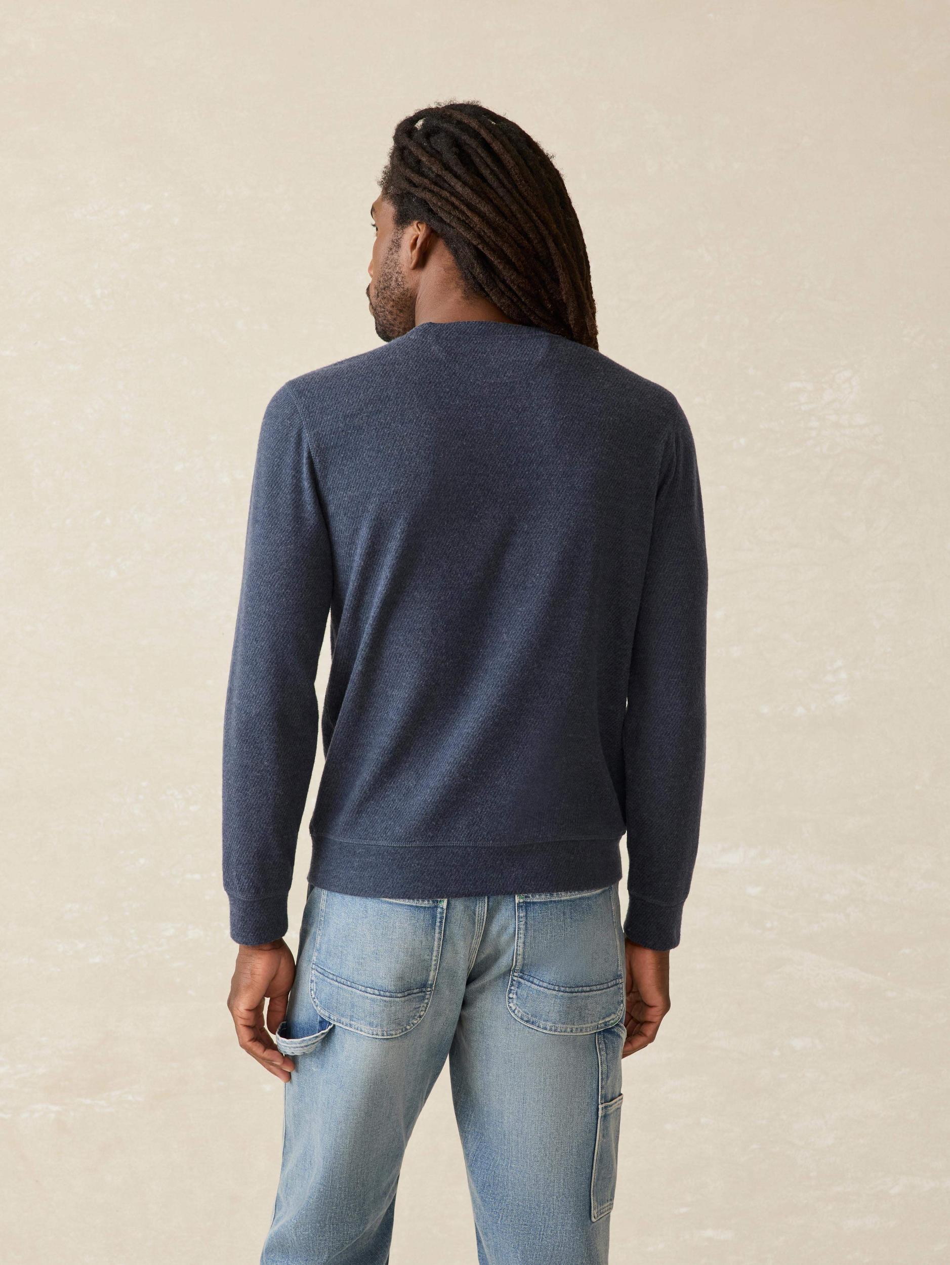 Legend™ Surf Stripe Sweater Crew - Brighton Navy Surf Stripe Male Product Image