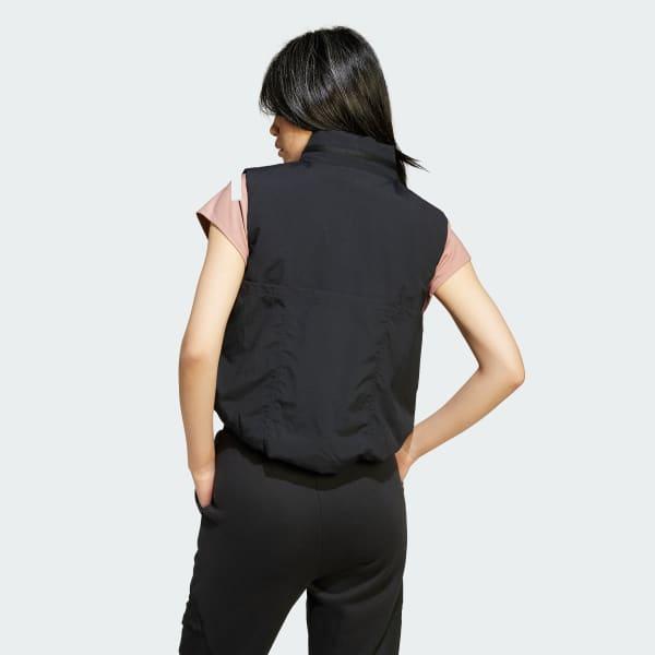 adidas City Escape Cropped Vest Wonder Silver L Womens Product Image