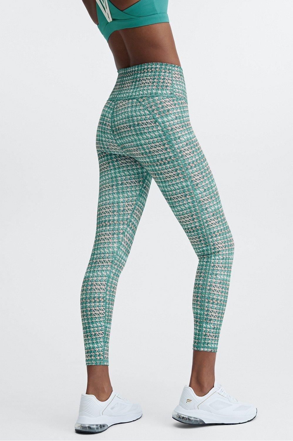 Fabletics Define High-Waisted 7/8 Legging Womens Tropics Heritage plus Size 4X Product Image