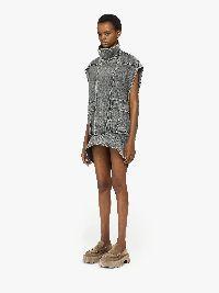 OVERSIZED SLEEVELESS HIGH NECK JACKET in grey | JW Anderson US  Product Image