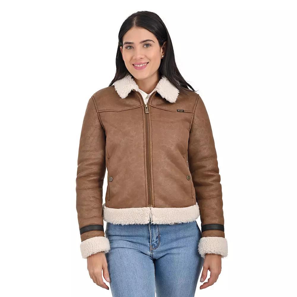 Women's Wrangler Faux Shearling Jacket, Size: XL Product Image
