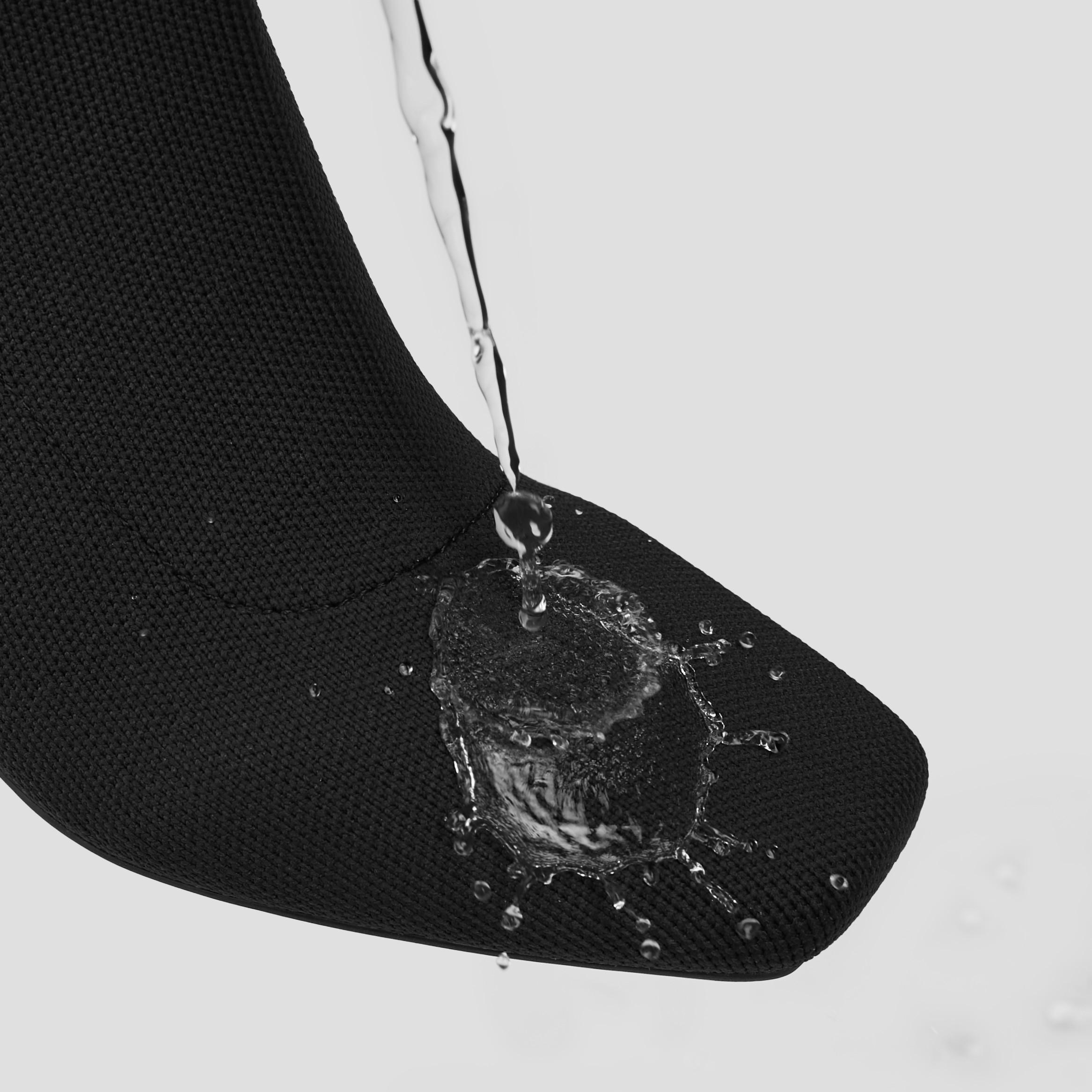 Square-Toe Water-Repellent Zipper Boots (Micaela) Product Image