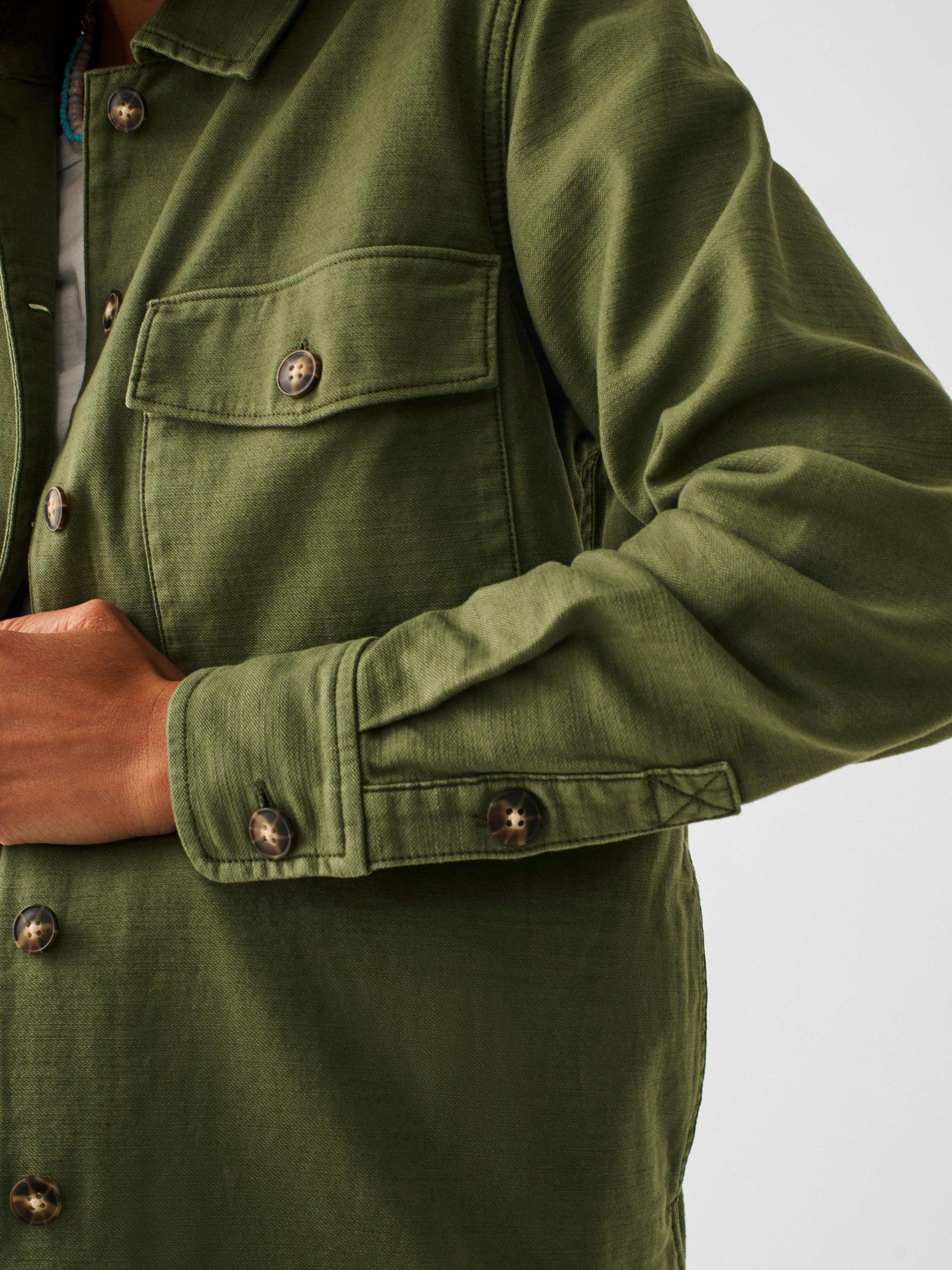 Savannah Cotton Overshirt - Fatigue Female Product Image
