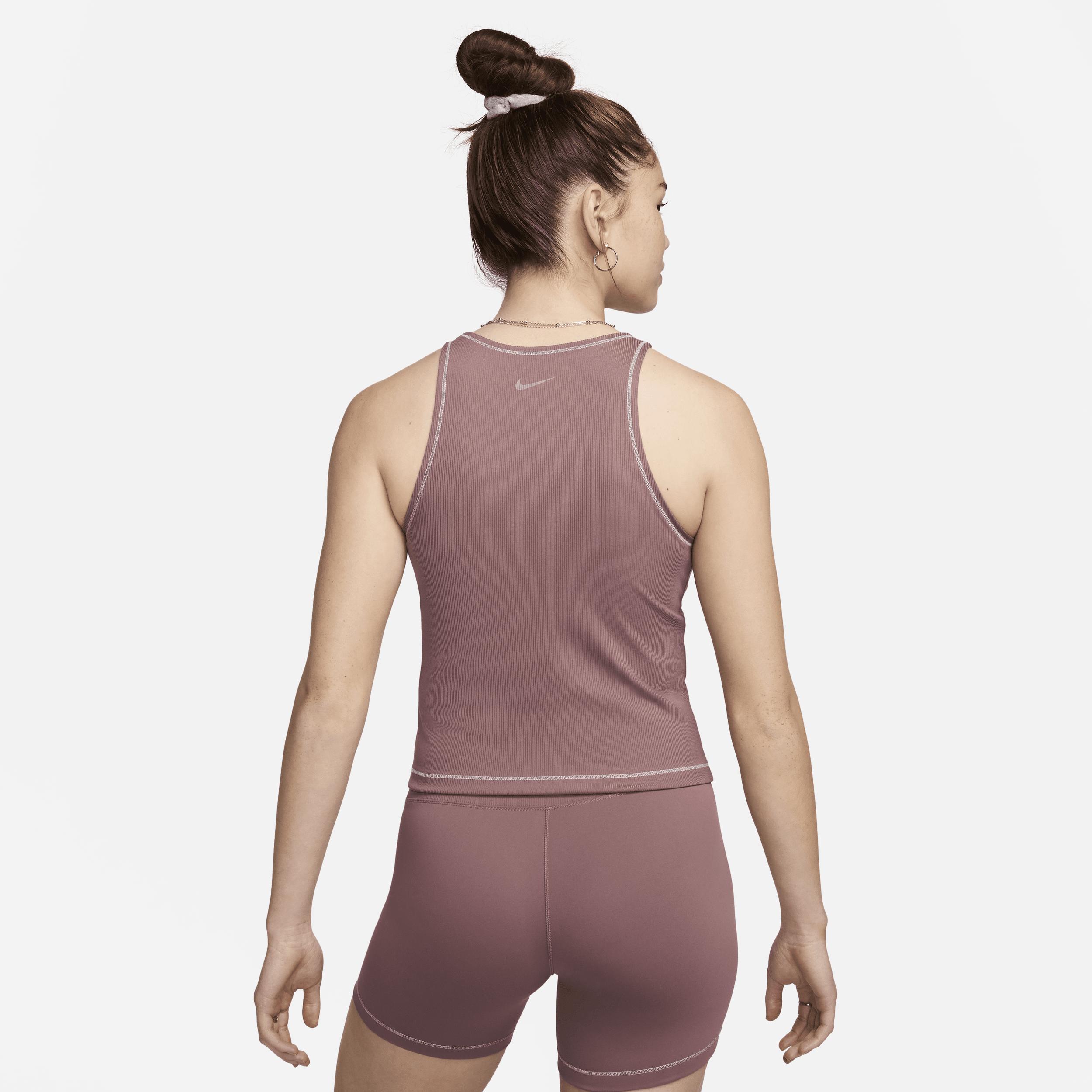 Nike One Fitted Women's Dri-FIT Ribbed Tank Top Product Image