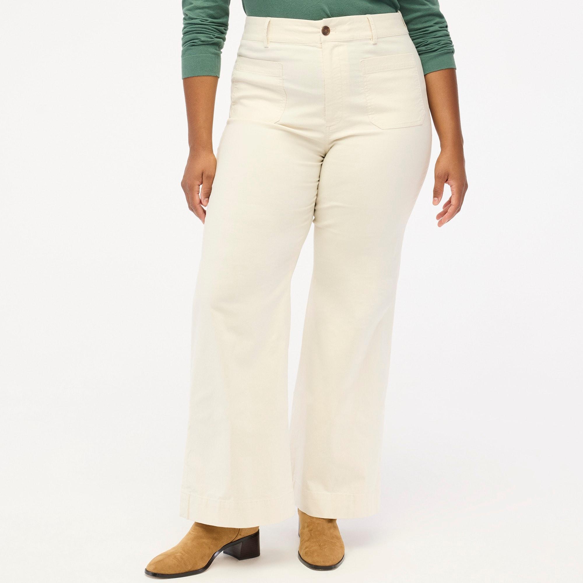 Lizzie high-rise patch-pocket wide-leg pant Product Image