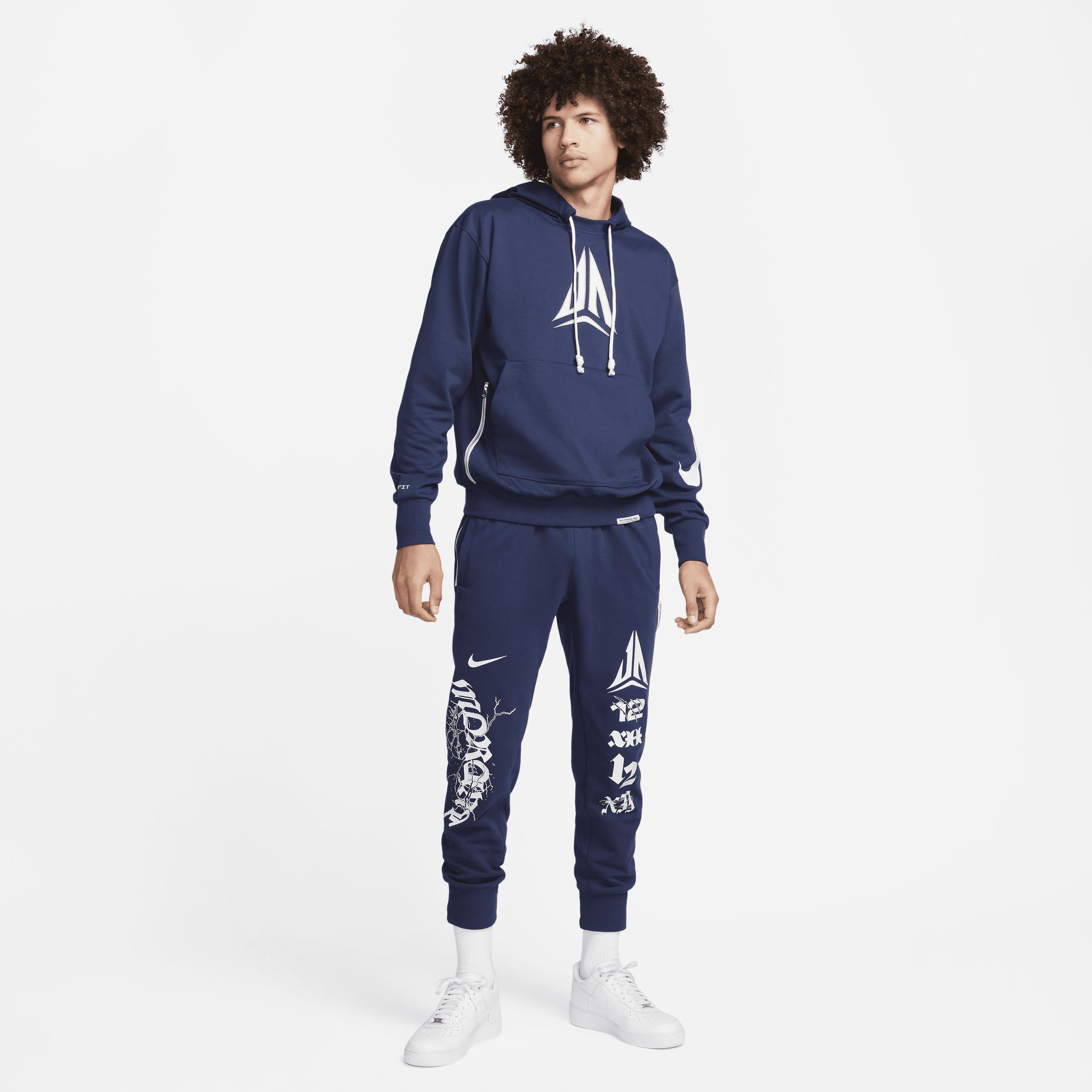 Nike Mens Ja Morant Dri-FIT Standard Issue Pullover - Midnight Navy/Football Grey Product Image