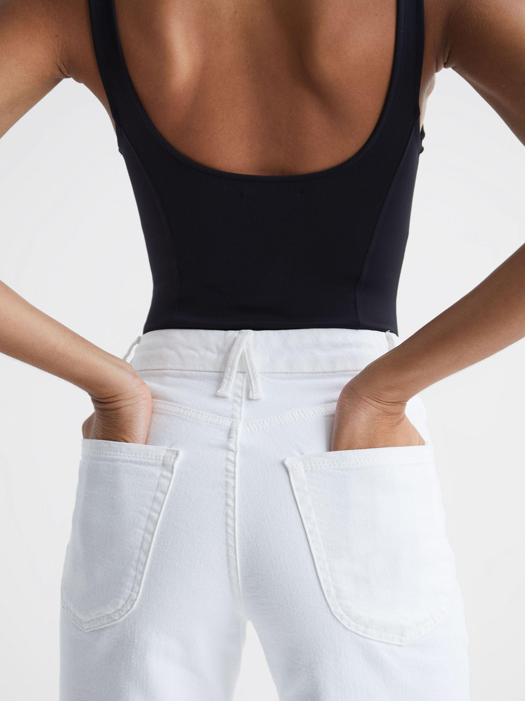 Good American Palazzo Jeans in White Product Image