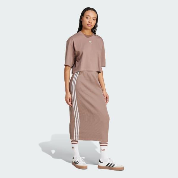 adidas Knit Skirt Trace Brown M Womens Product Image