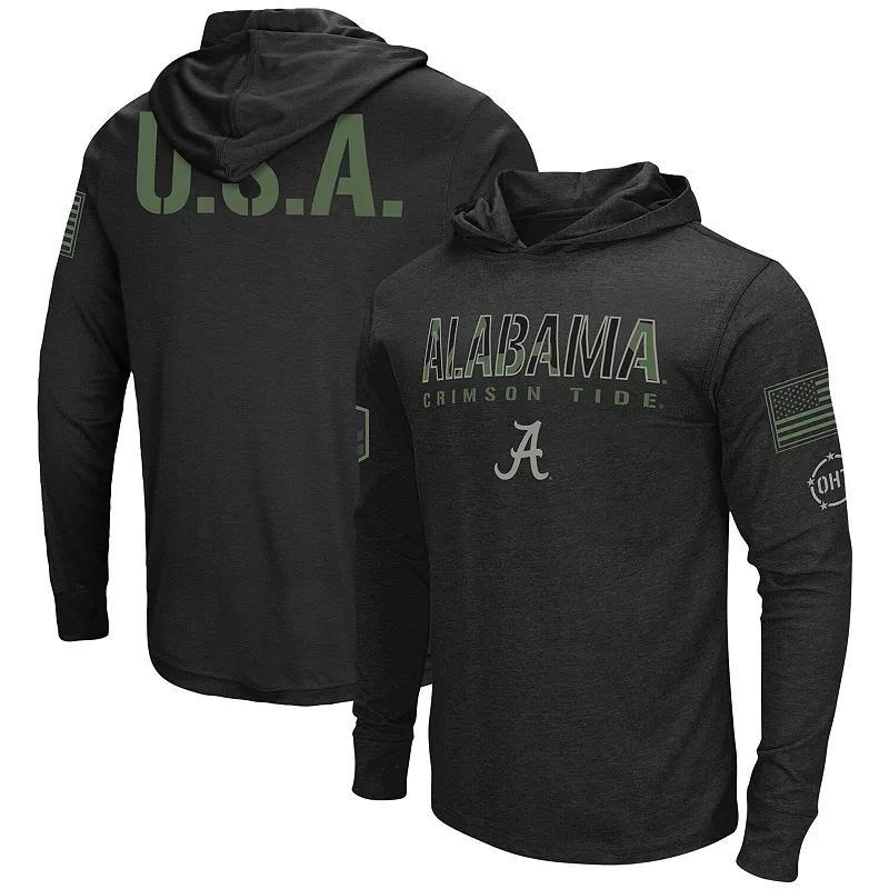 Men's Colosseum Black Florida State Seminoles Big & Tall OHT Military Appreciation Tango Long Sleeve Hoodie T-Shirt, Size: 4XB Product Image