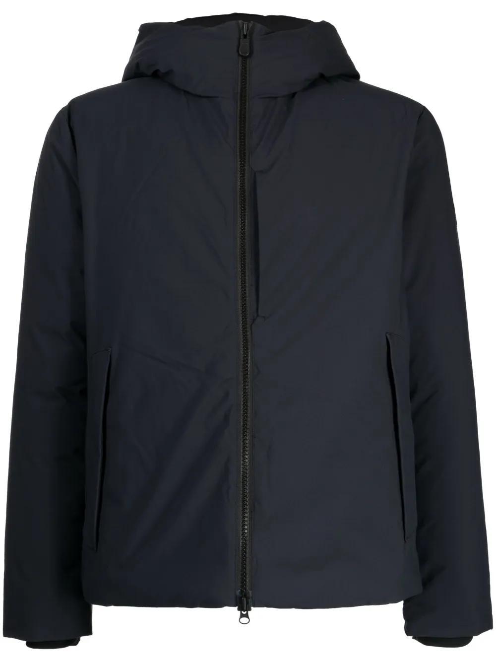 SAVE THE DUCK Hooded Harrington Jacket Blu Black  Man Product Image