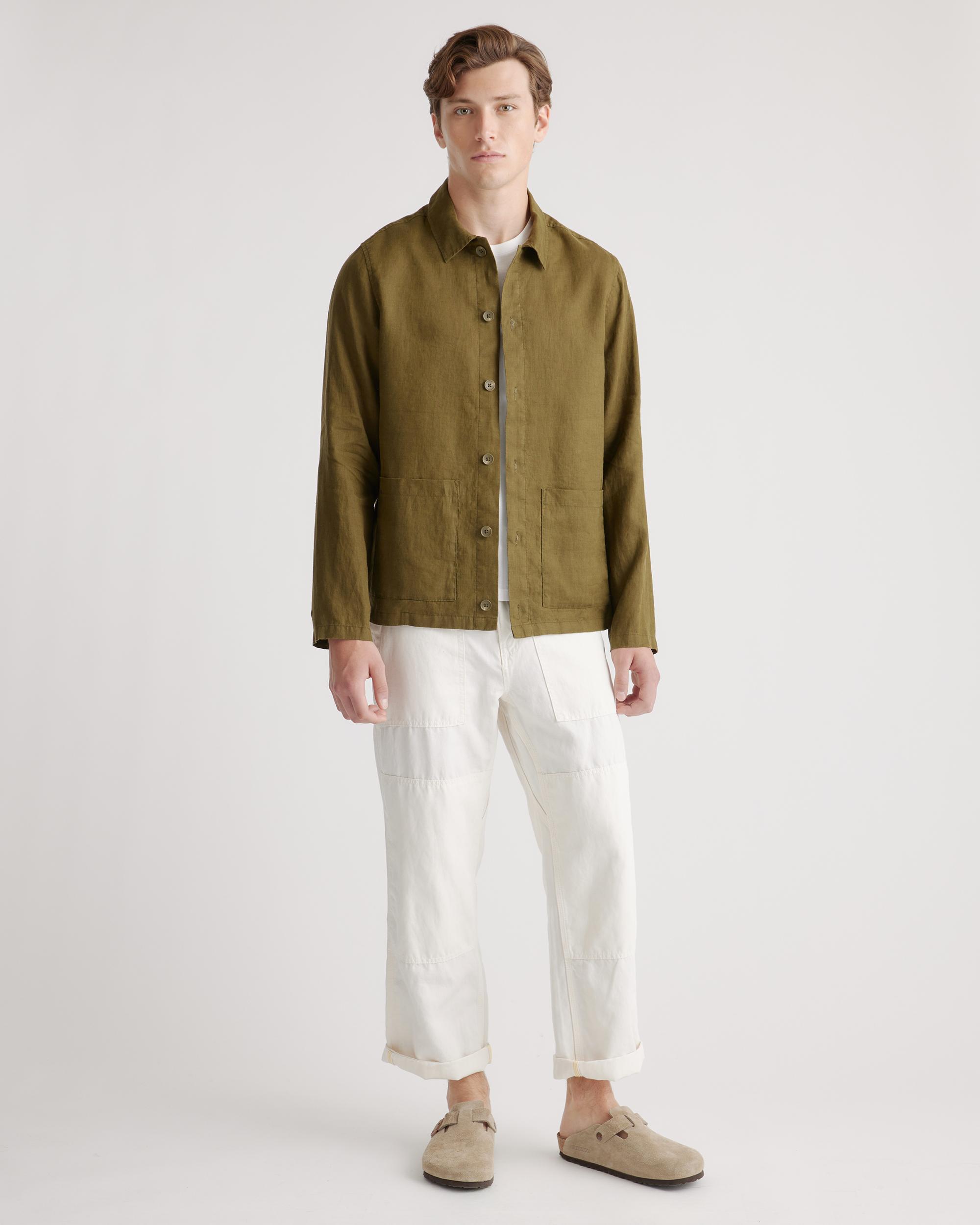 Quince | Men's 100% European Linen Shirt Jacket Product Image