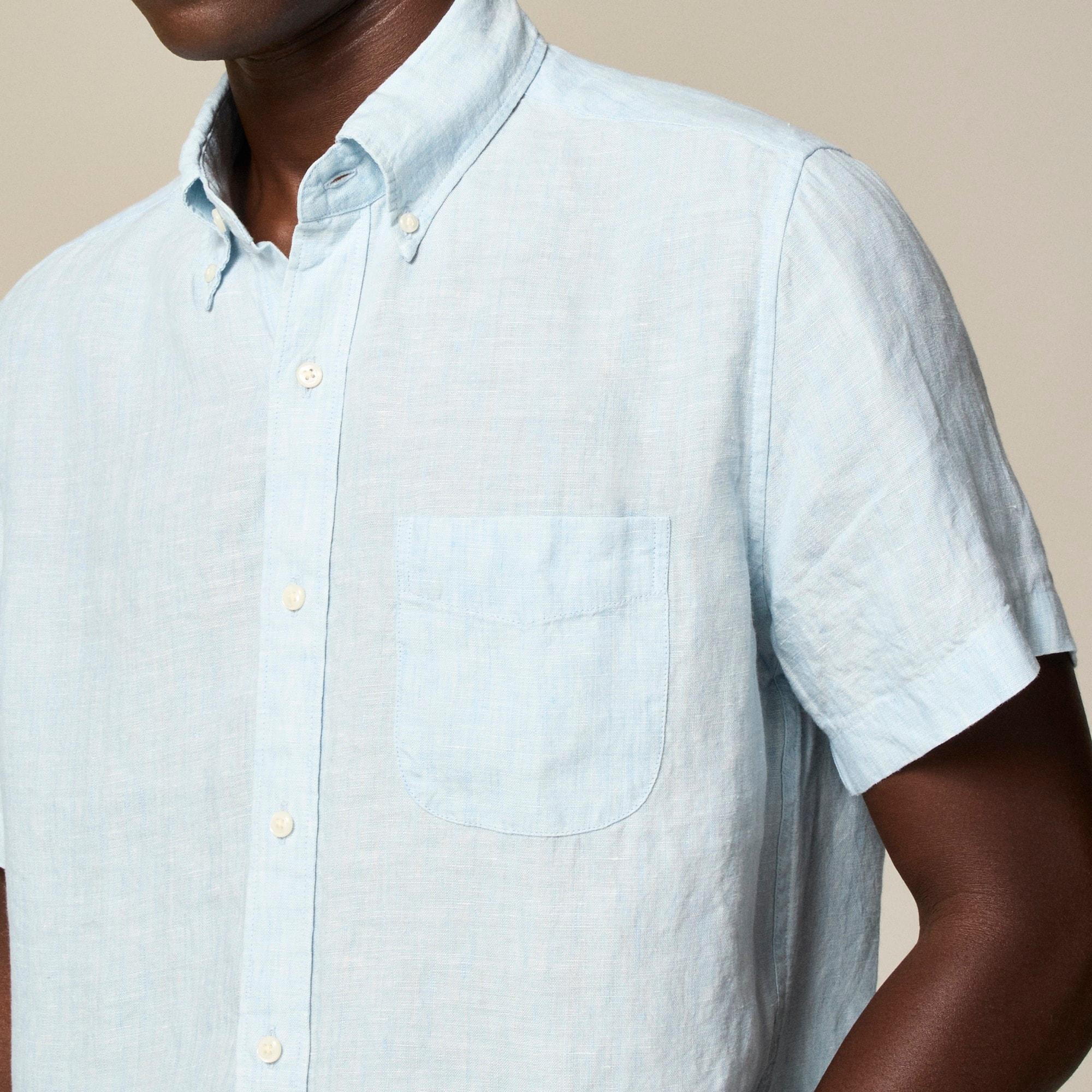 Short-sleeve Baird McNutt Irish linen shirt Product Image