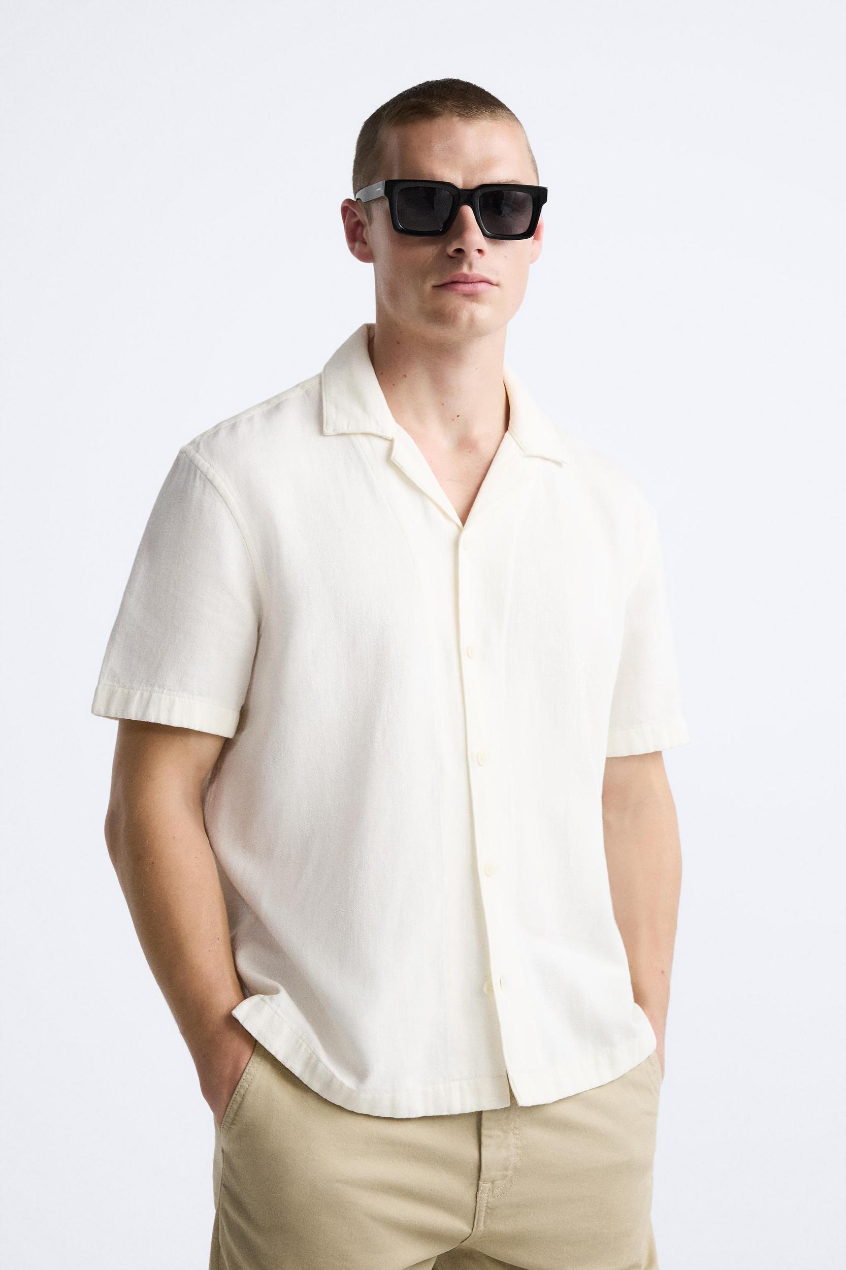 COTTON - LINEN BLEND SHIRT Product Image