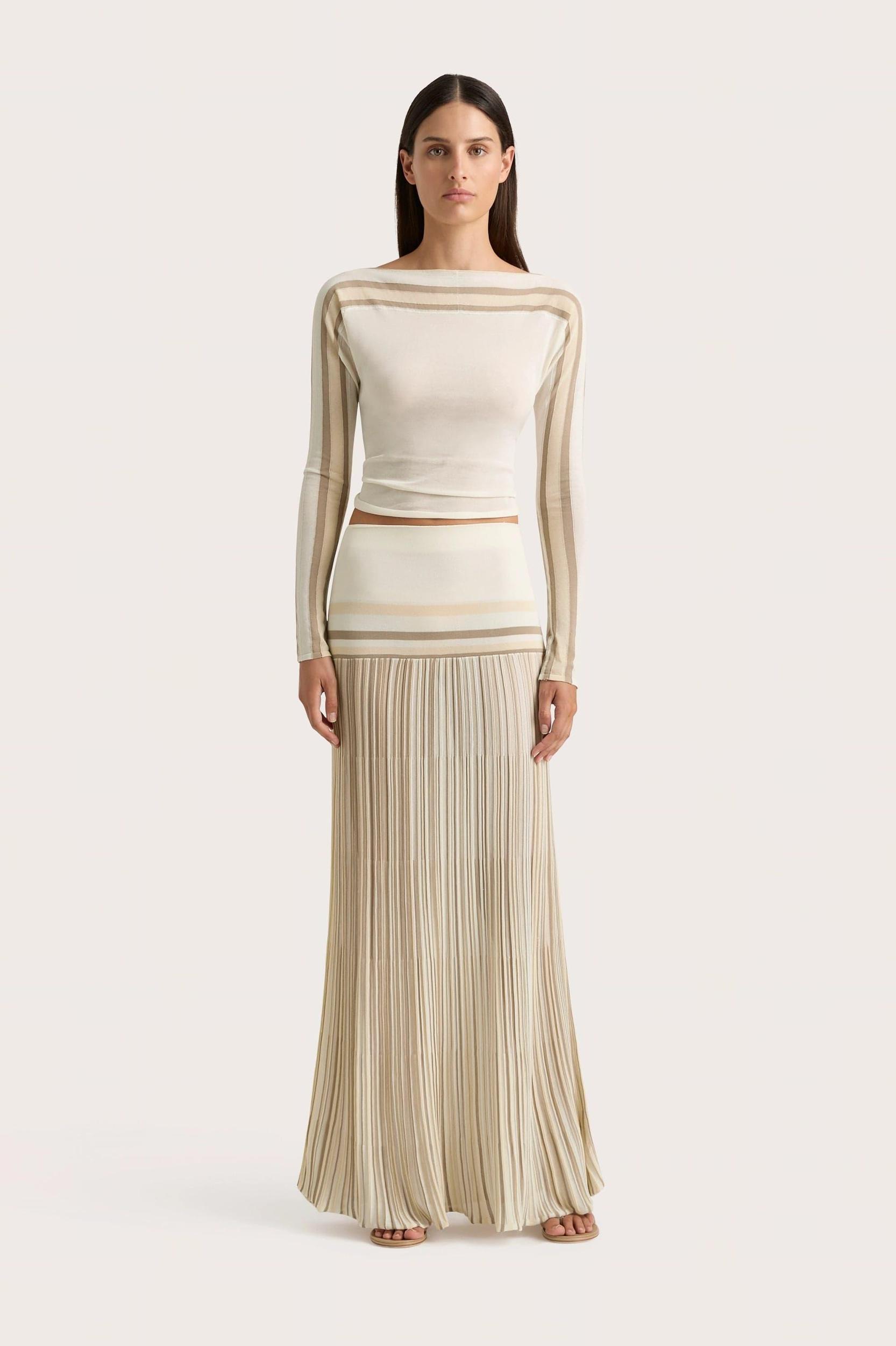 Citara Long Sleeve Top White - Final Sale Product Image