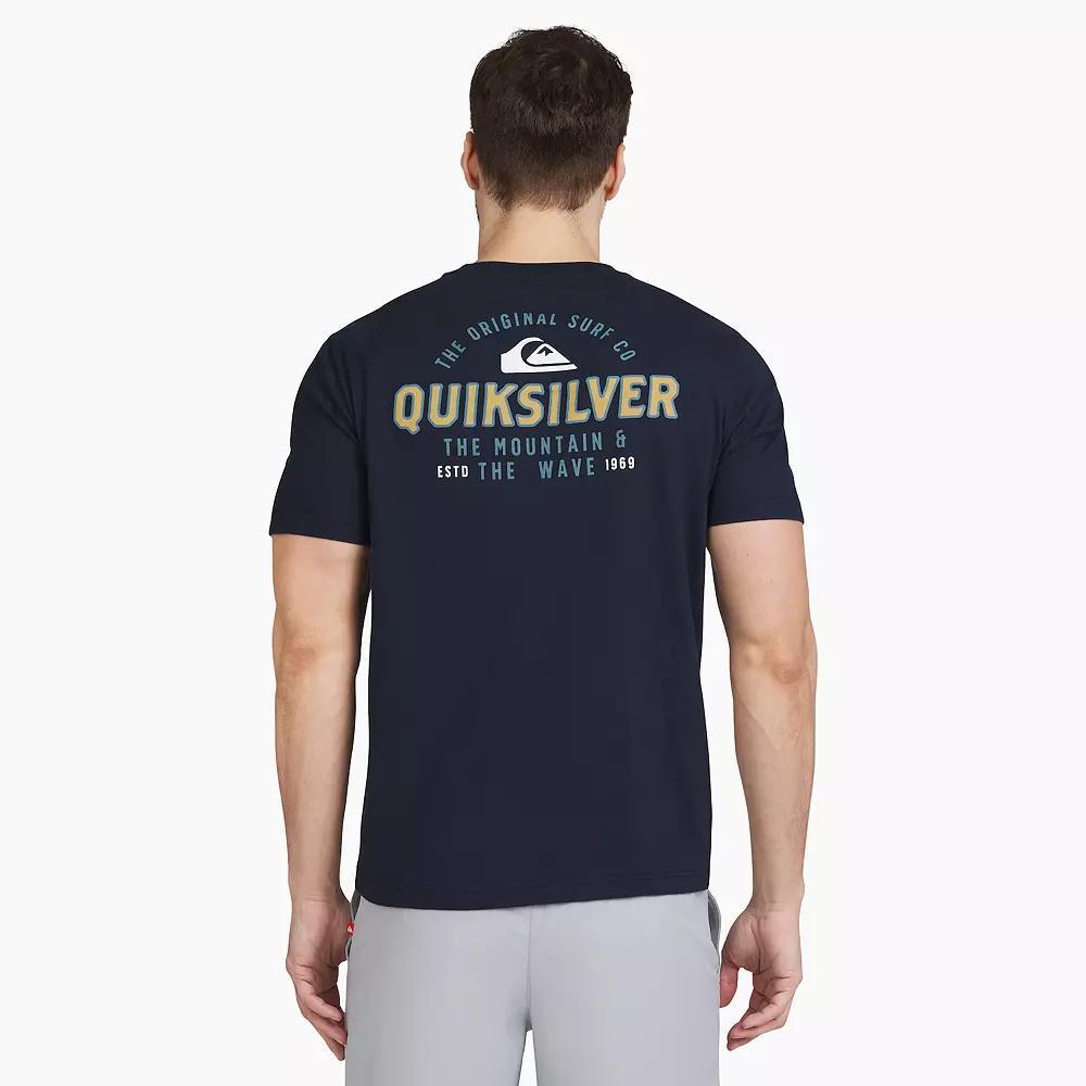 Men's Quiksilver Short Sleeve Graphic Tee, Size: Medium, Blue Blazer Product Image
