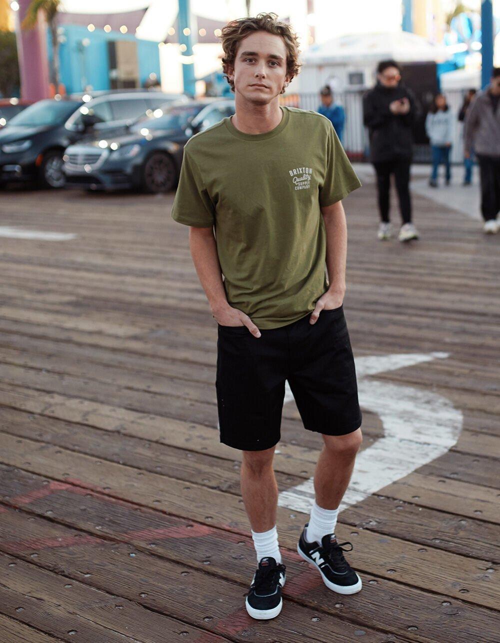 BRIXTON Carpenter Utility Stretch Mens Shorts - BLACK Product Image