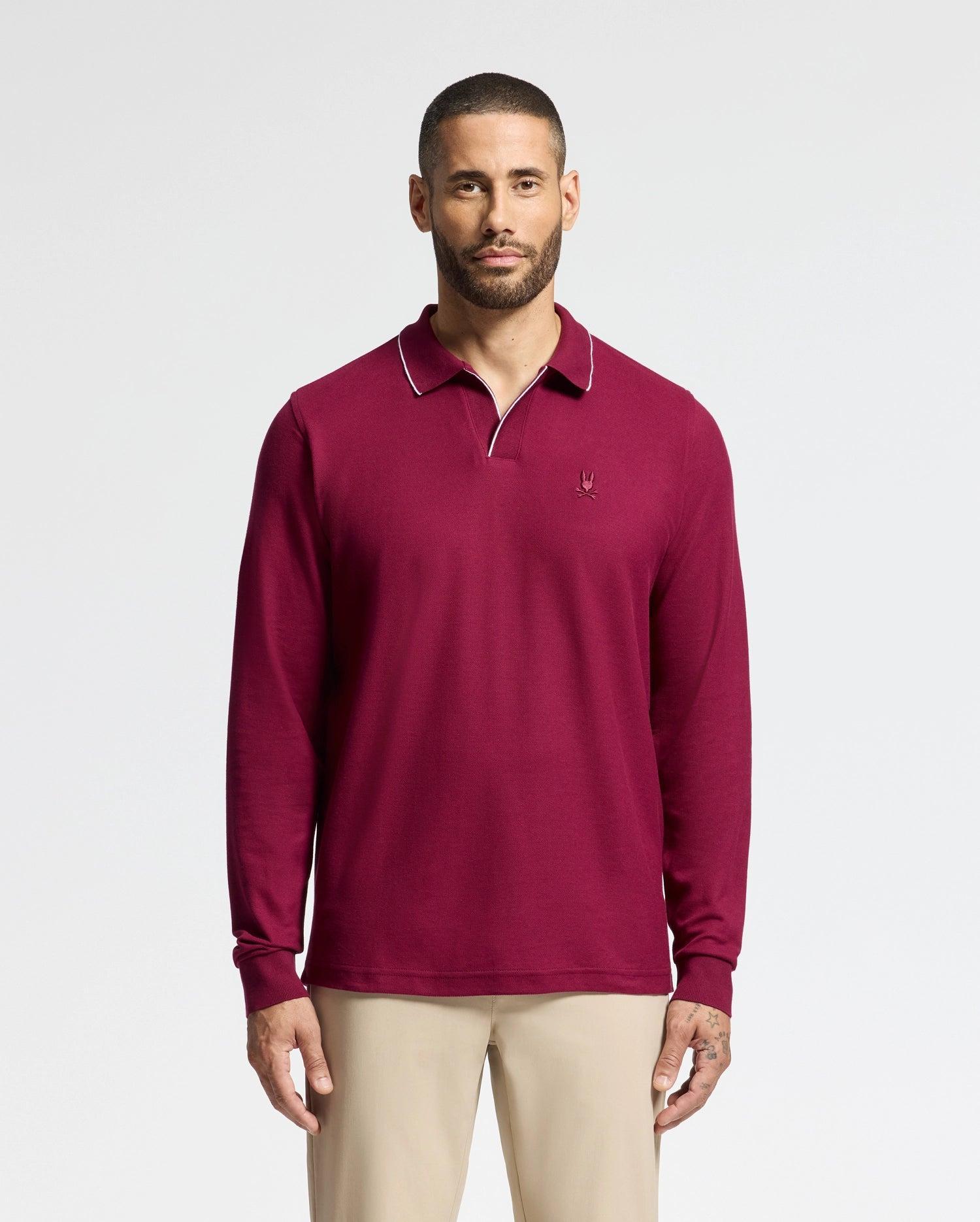 MENS CREEDE PIQUE JOHNNY COLLAR POLO - B6M265E200 Product Image