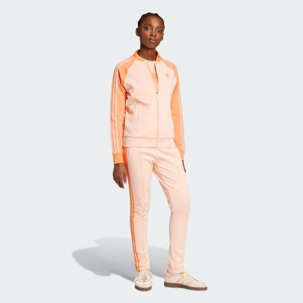 adidas Adicolor Classics SST Track Jacket Glow Pink XS Womens Product Image