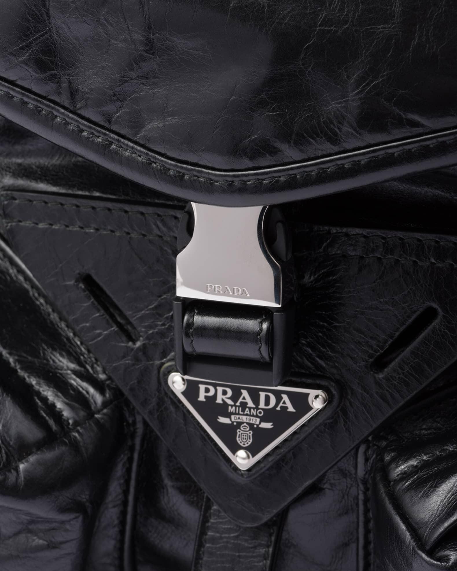 Men's Slanted Leather Shoulder Bag Product Image