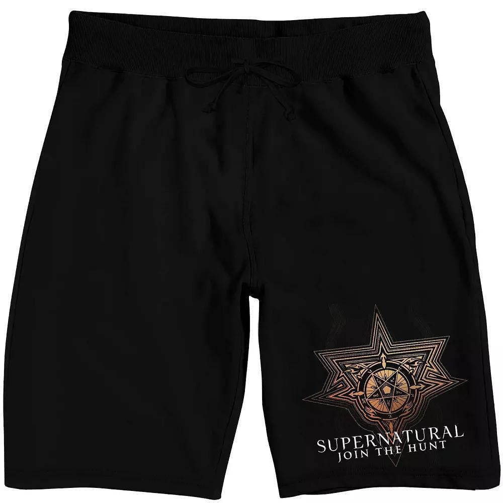Men's Supernatural Series Sleep Shorts, Size: Small, Black Product Image